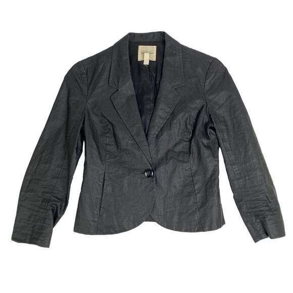 Silence + Noise Faux Leather Blazer Jacket XS - Picture 1 of 3